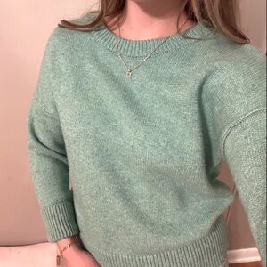 Philosophy Mint Light Green Crewneck Sweater Soft
